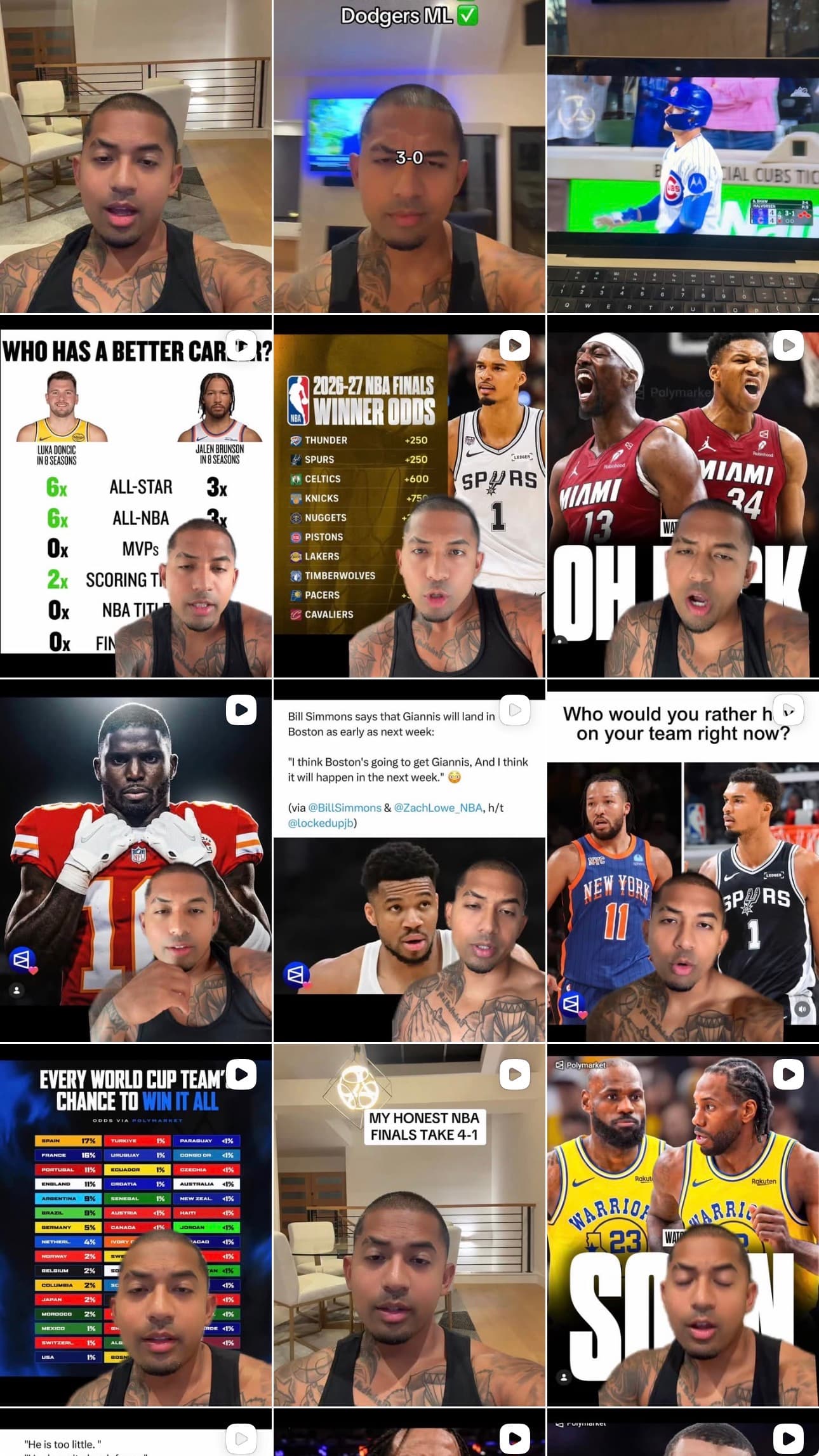 Recent posts grid